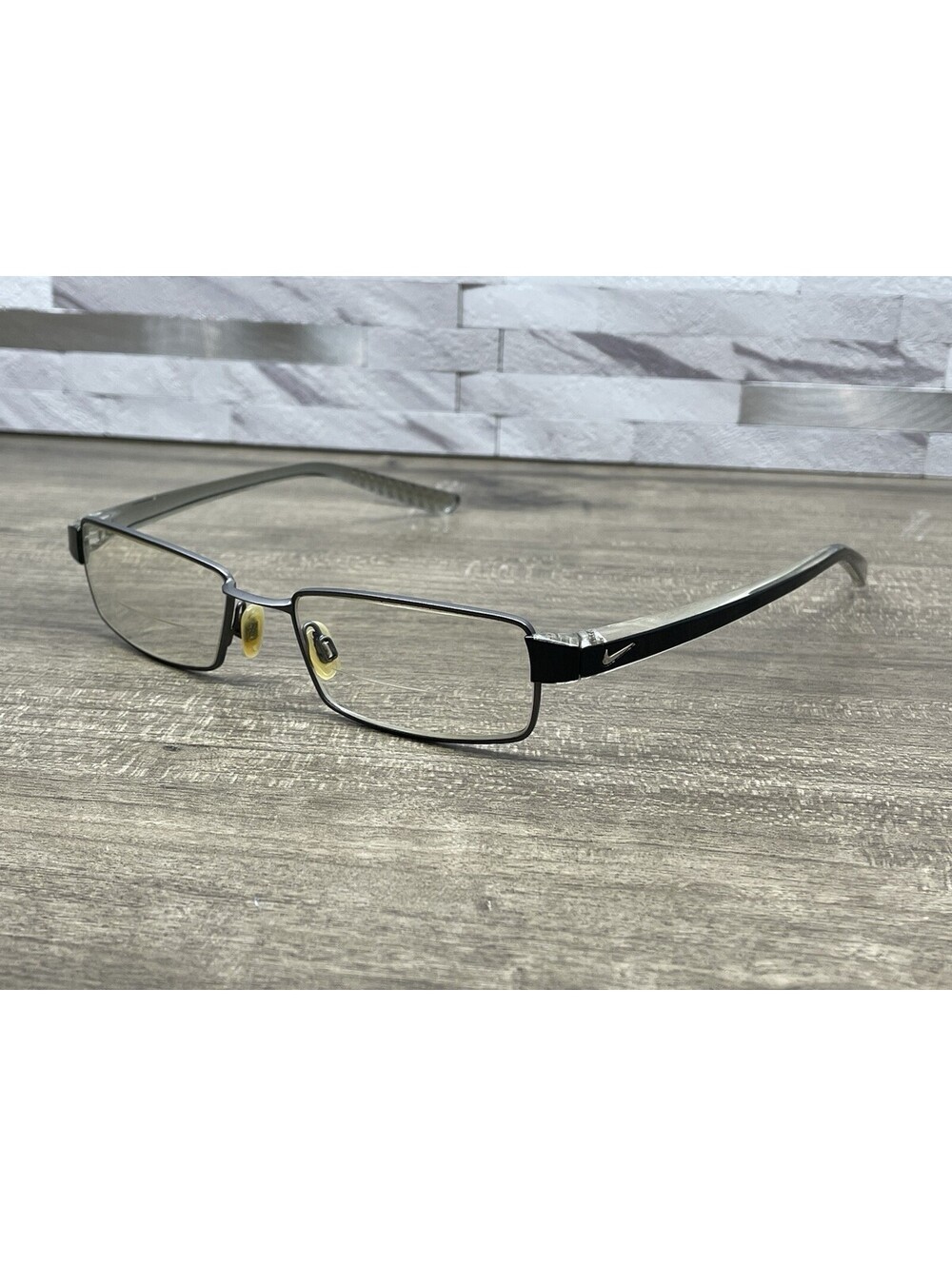 NIKE EYEWEAR 8065 013 GRAY BLACK 51[]17-145 EYEGLASSES FRAMES ONLY -SEE PHOTOS - Picture 3 of 15